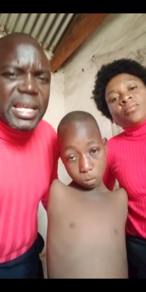 Give a boy without arms basic human needs