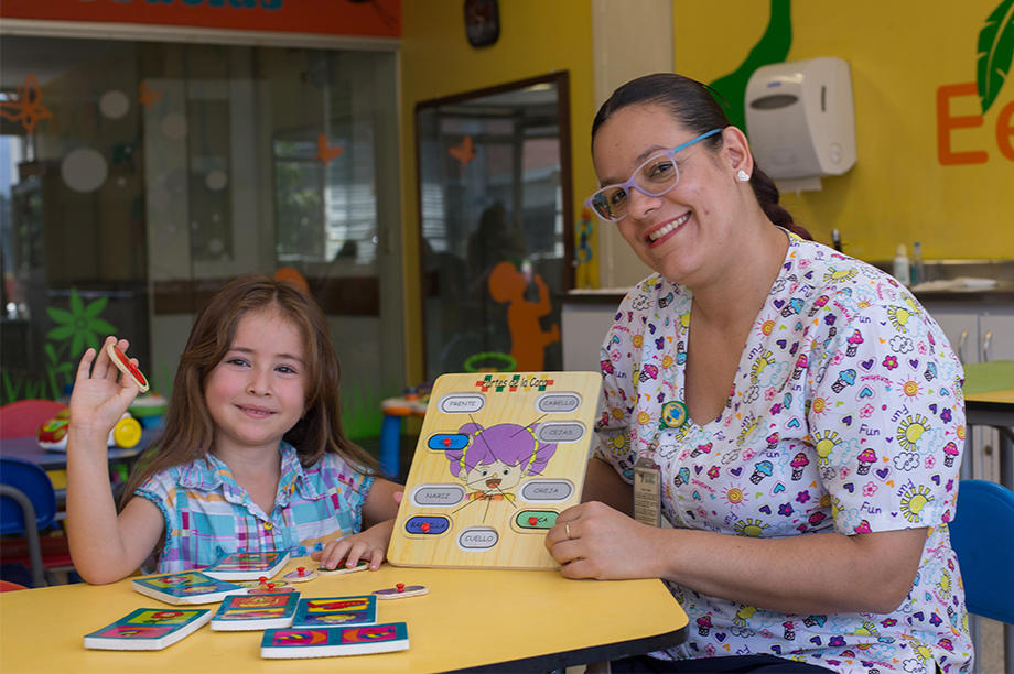 Hospital classroom for sick children in Medellin