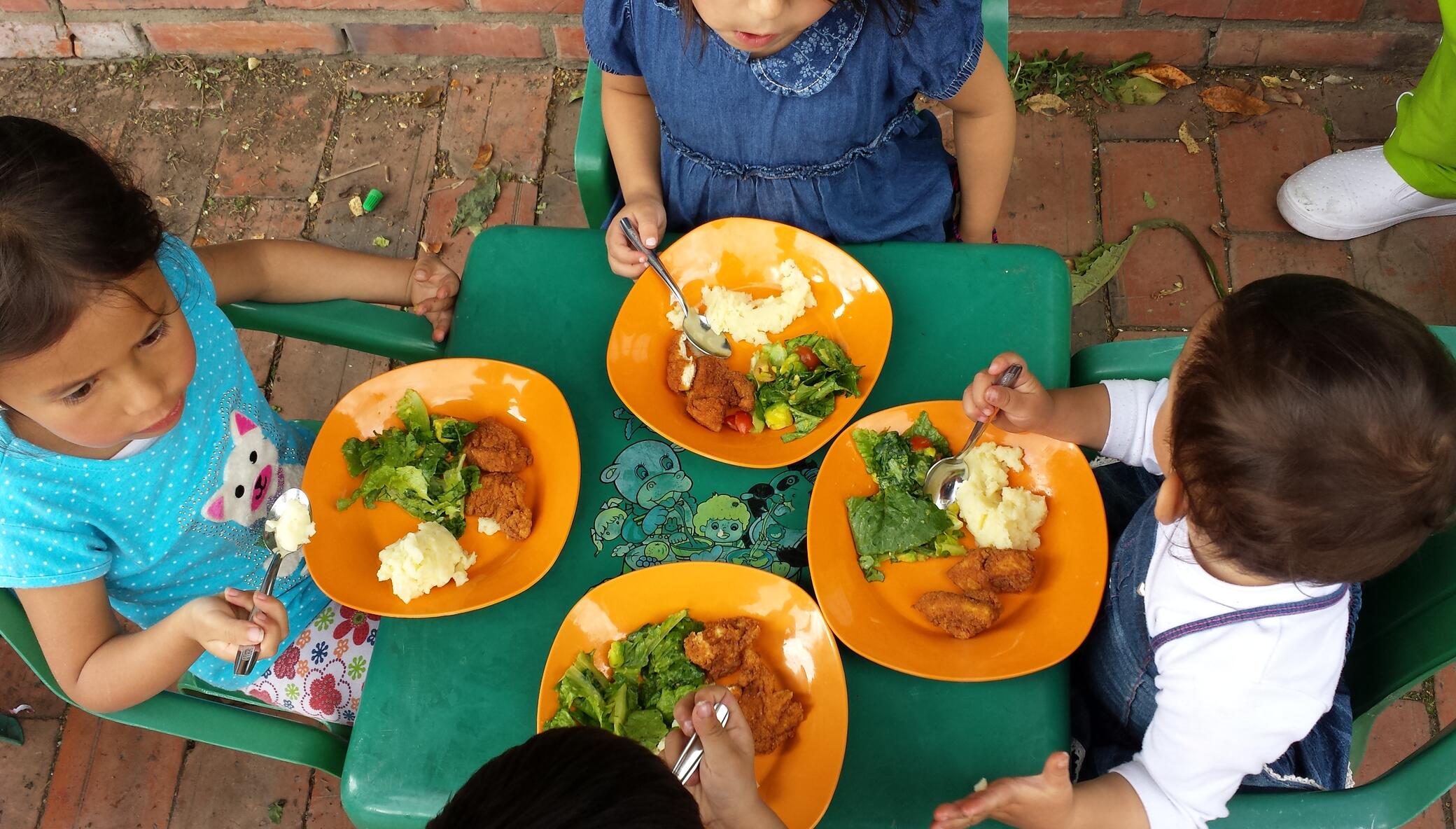 Nourish Colombian children with vegetable gardens