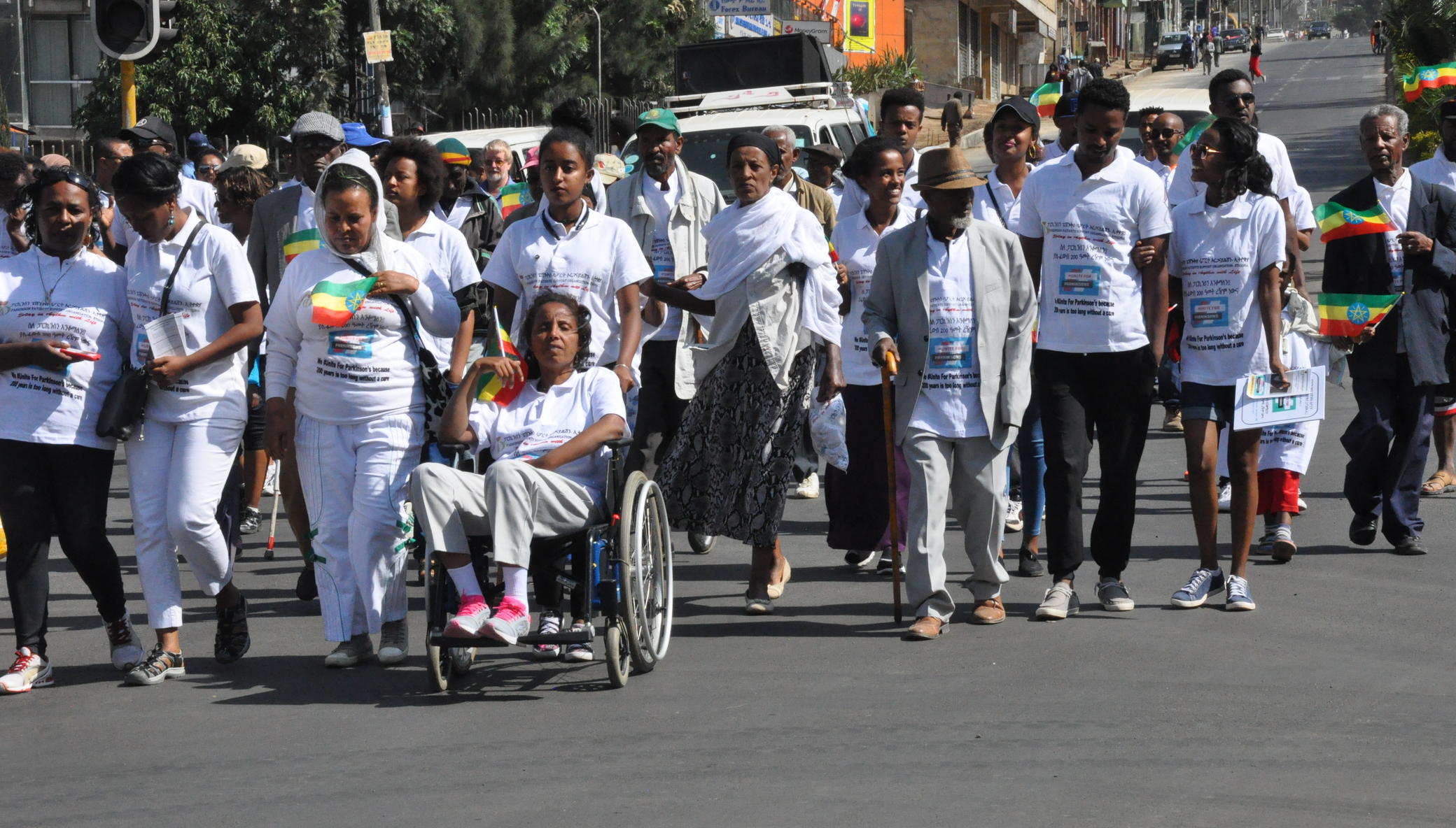 Walking Cane Support to 100 Parkinson Patients